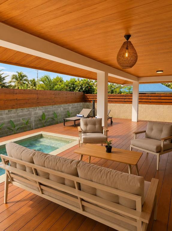 Villa TEANAHEI - 3 chambres avec piscine à Temae - hébergement à Moorea