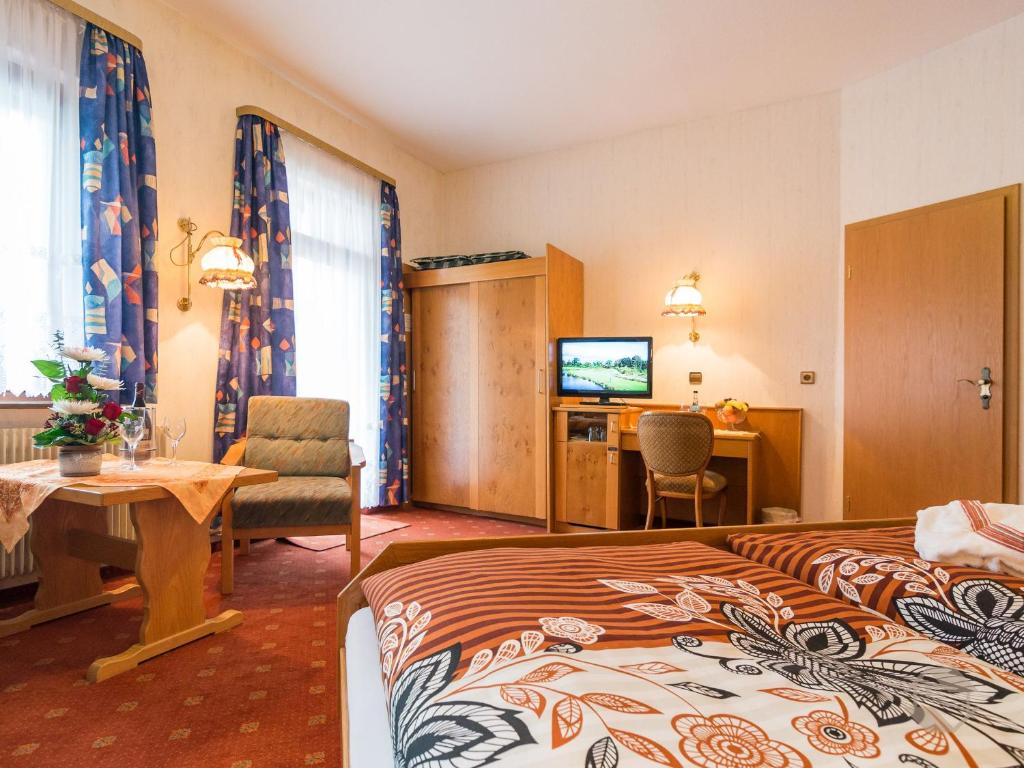 Postel nebo postele na pokoji v ubytování Hotel Restaurant Alte Linde