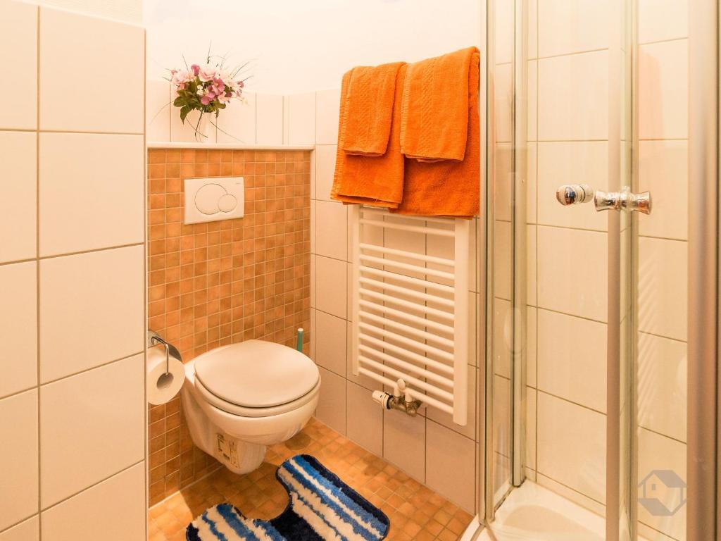 Koupelna v ubytování Hotel Restaurant Alte Linde