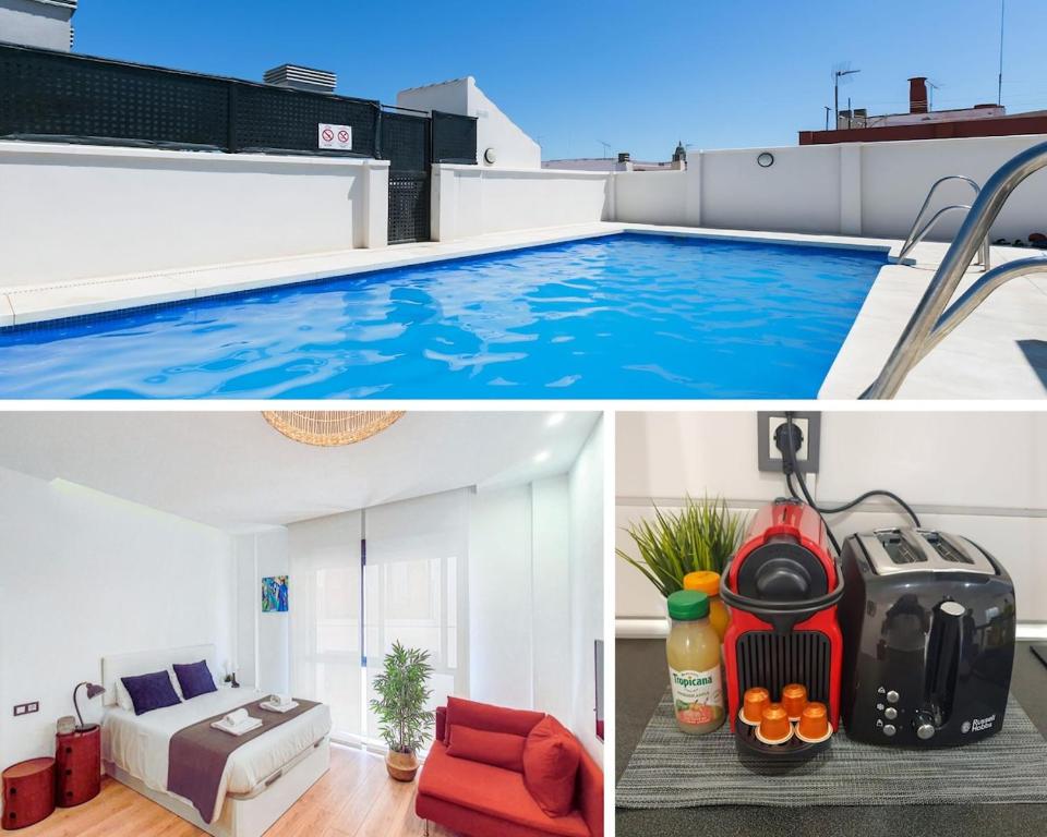 Modern Studio with Pool - Málaga Center