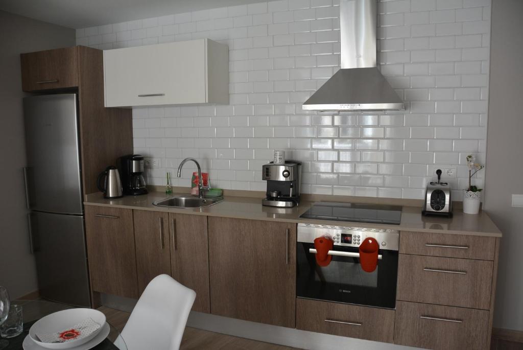 Kuchyňa alebo kuchynka v ubytovaní Apartamento Flavia II Sant Damià
