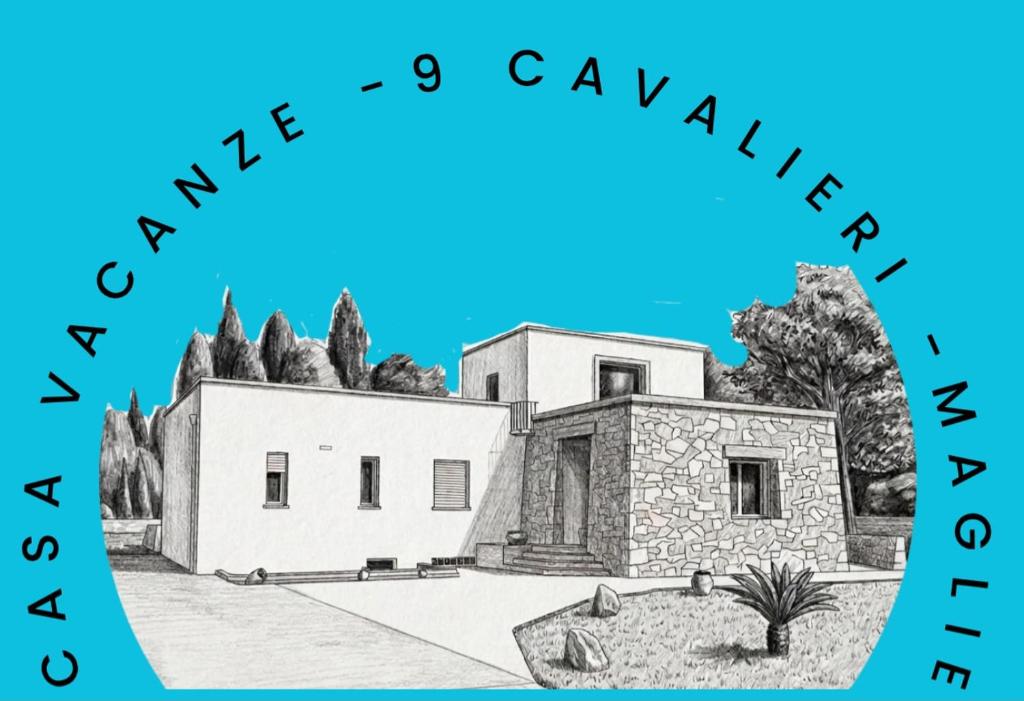 a drawing of a villa in calphalon at Casa Vacanze 9 Cavalieri in Maglie