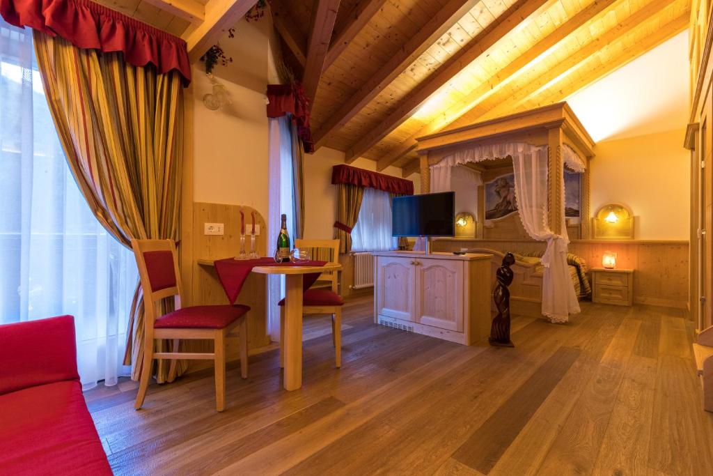 TV a/nebo společenská místnost v ubytování B&B Al Cedro