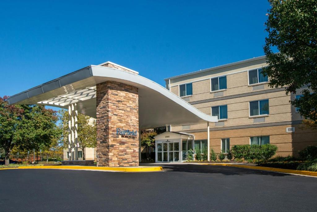a large building with a building with at Fairfield Inn & Suites Dulles Airport in Sterling