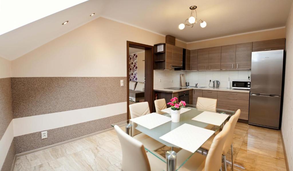 Kuchyňa alebo kuchynka v ubytovaní Apartamenty by Hanna