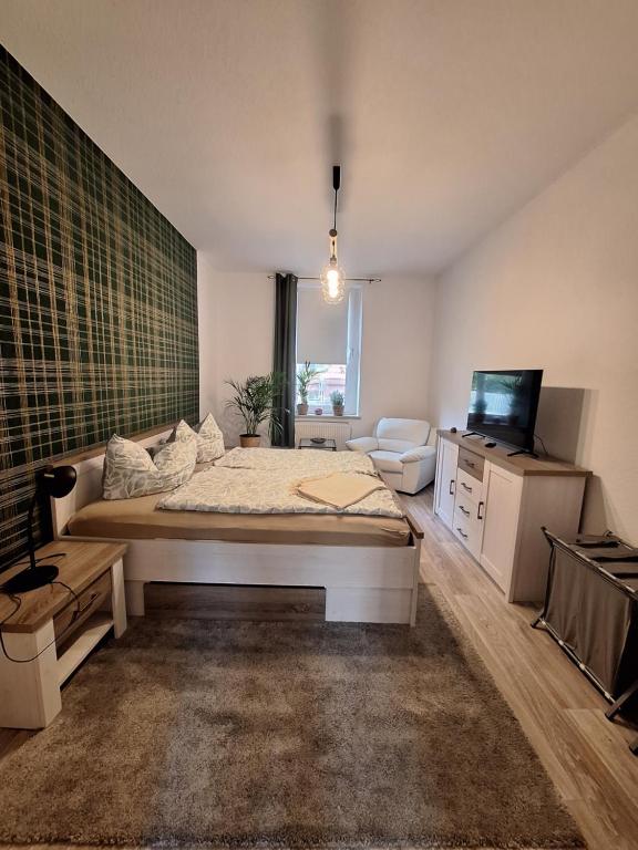 Postelja oz. postelje v sobi nastanitve Ferienwohnung Anika Maxima