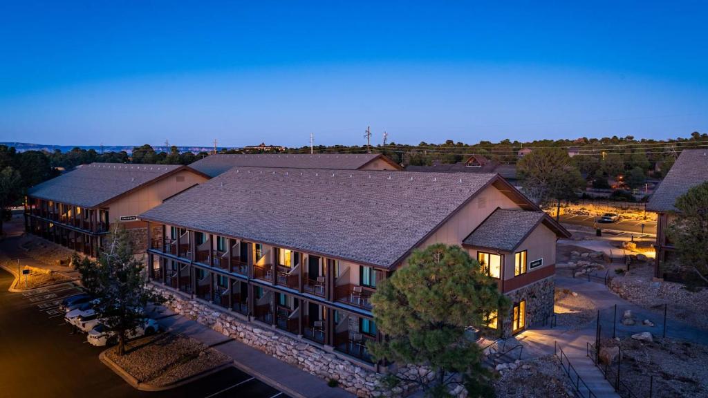 an aerial view of a house with a roof at Maswik Lodge - Inside the Park in Grand Canyon Village