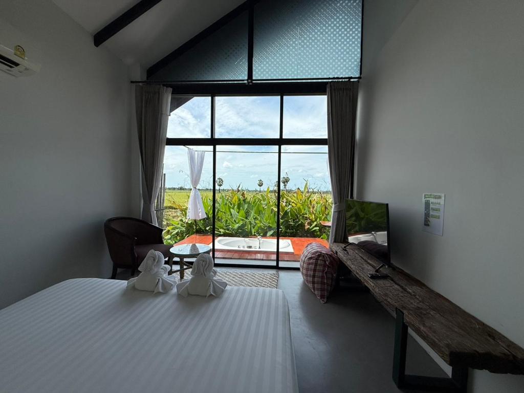 Dawee Resort ดาวีรีสอร์ท - Vierpersoonskamer Met Bad
