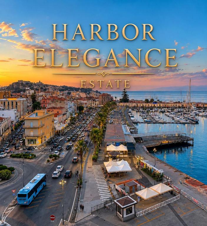 a city with a harbor elegance elite written on it at Harbor Elegance Estate in Milazzo