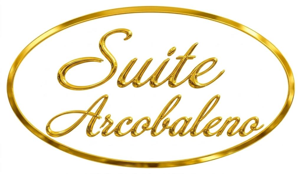 a gold cursive cursive cursive gold circle frame with the words silk addiction at Suite Arcobaleno in Deiva Marina