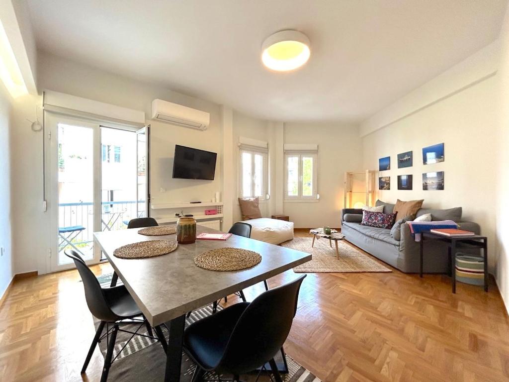 Bright Varnava Square 1BR Two Private Terraces