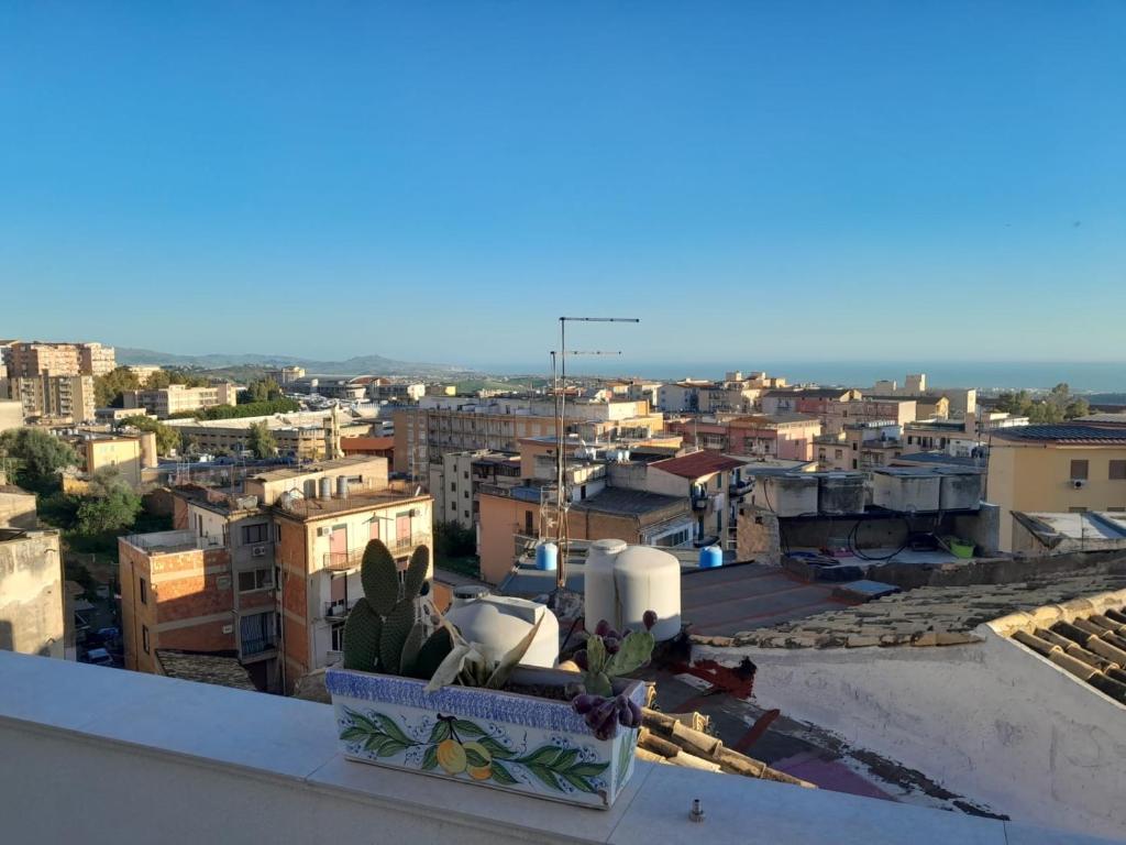 a view of a city from the roof of a building at ANTICO VICOLO in Agrigento