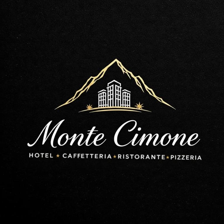 a logo for a hotel with a mountain at HOTEL Monte Cimone in Caldonazzo