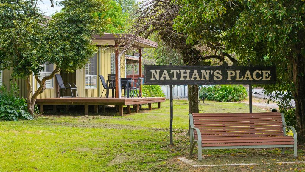 a sign that reads nationals place in front of a house at Nathan's Place in Whitfield