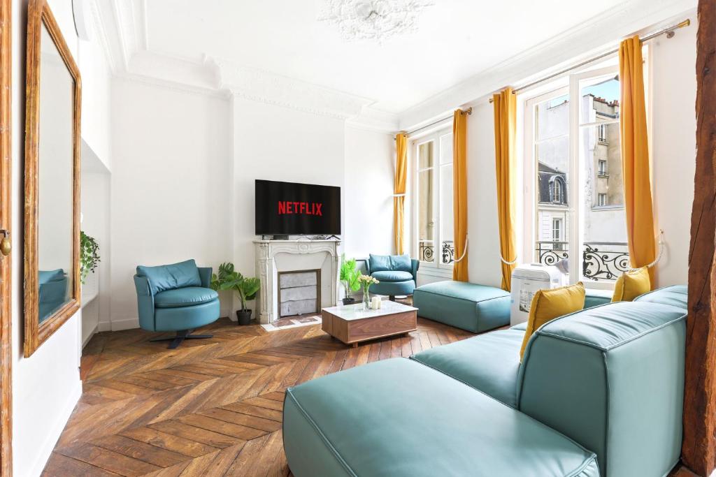 Central Paris 2-Bedroom Apartment with Netflix