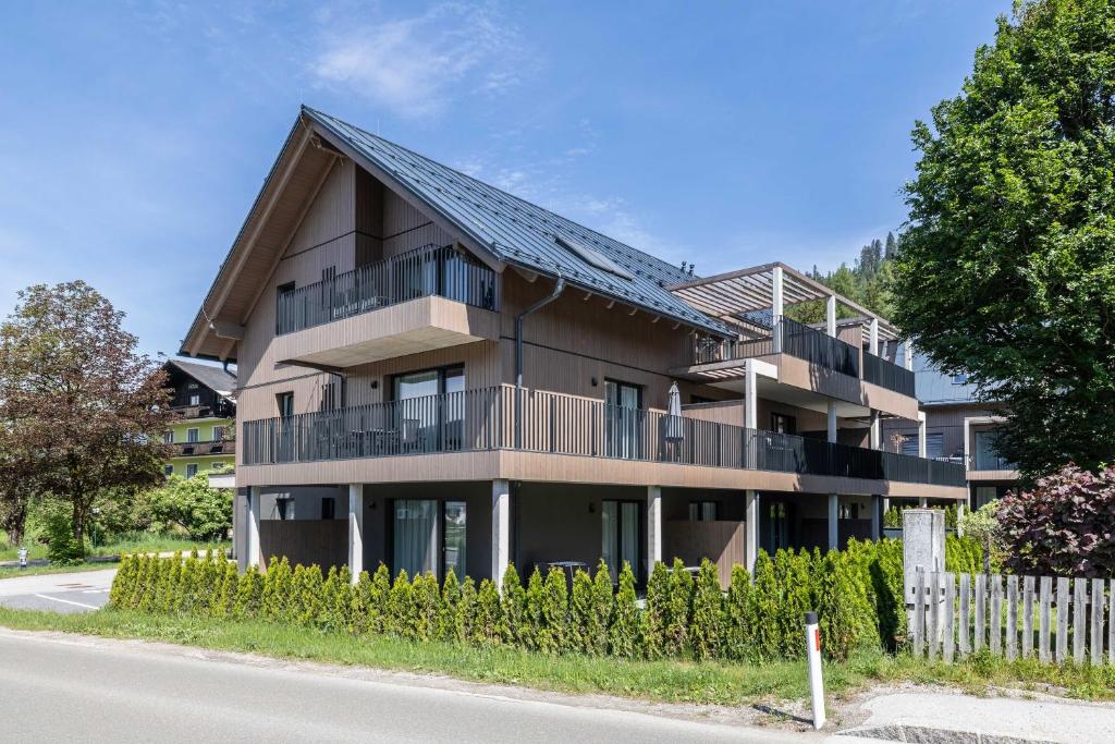 a building on the side of a road at Alpine Suite Spot in Bad Mitterndorf