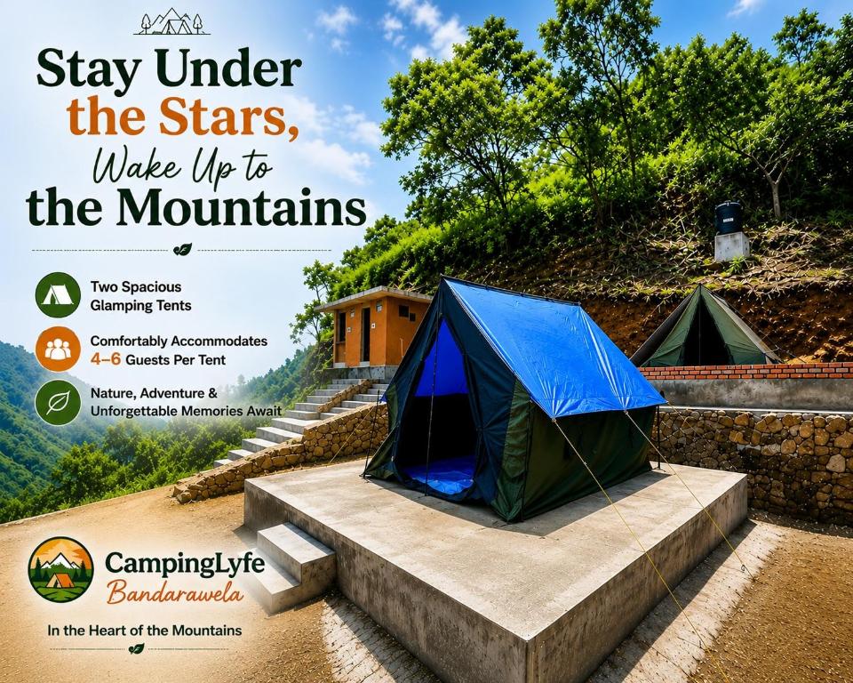 stay under the stars make up its mountains camping tent at Glamping by CampingLyfe in Bandarawela