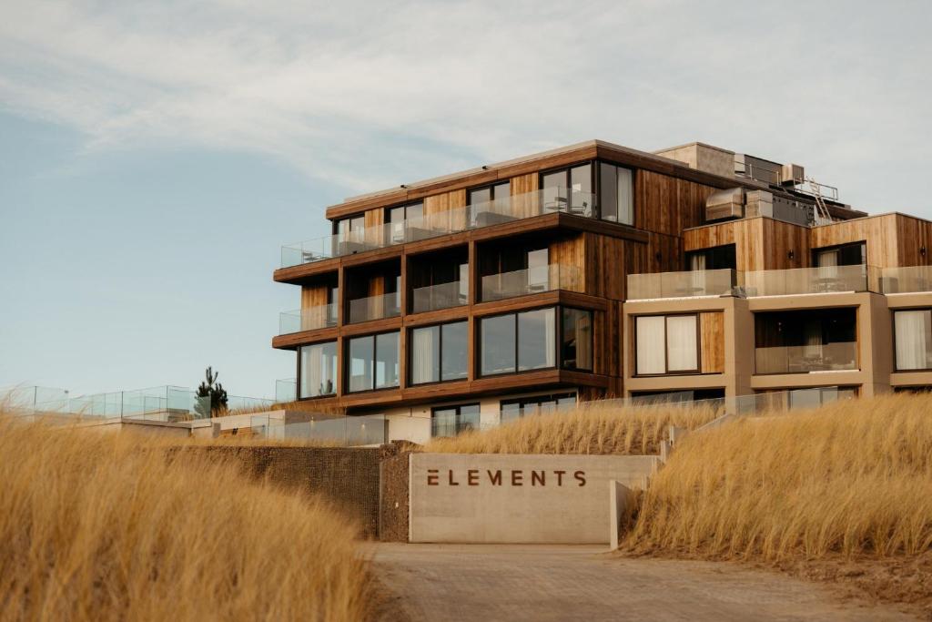 a building with the words levellands in front of it at Elements Terschelling by Dutchen in Midsland