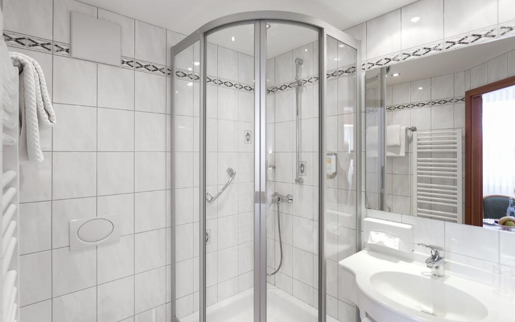 Koupelna v ubytování Hotel Pfälzer Wald