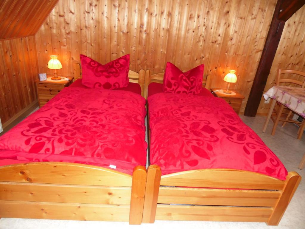 Postel nebo postele na pokoji v ubytování Zum Hecht