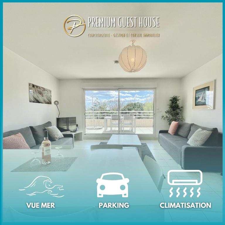 PGH N7- 100m de la Plage, Vue Mer & Parking Privé