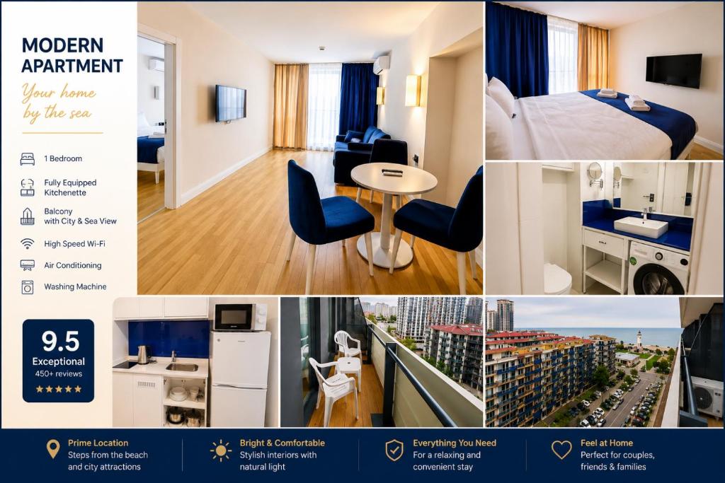 فضای داخلی Orbi City Premium Apartment در باتومی - تصویر ۳