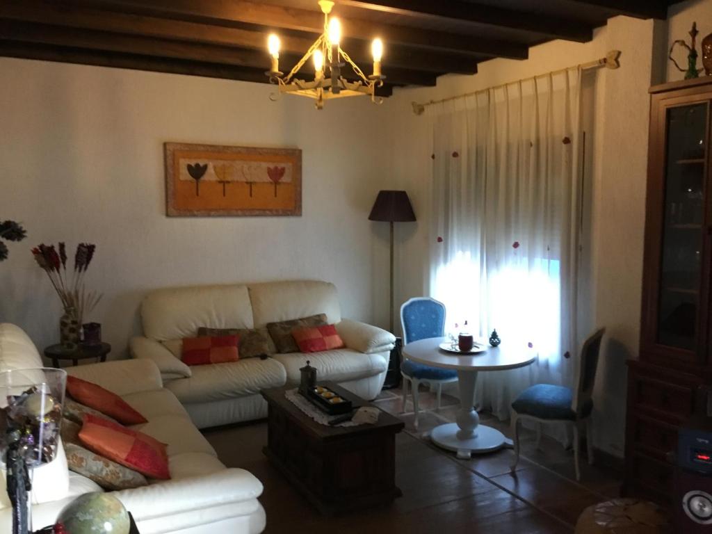 Posezení v ubytování La Posada de Menchu