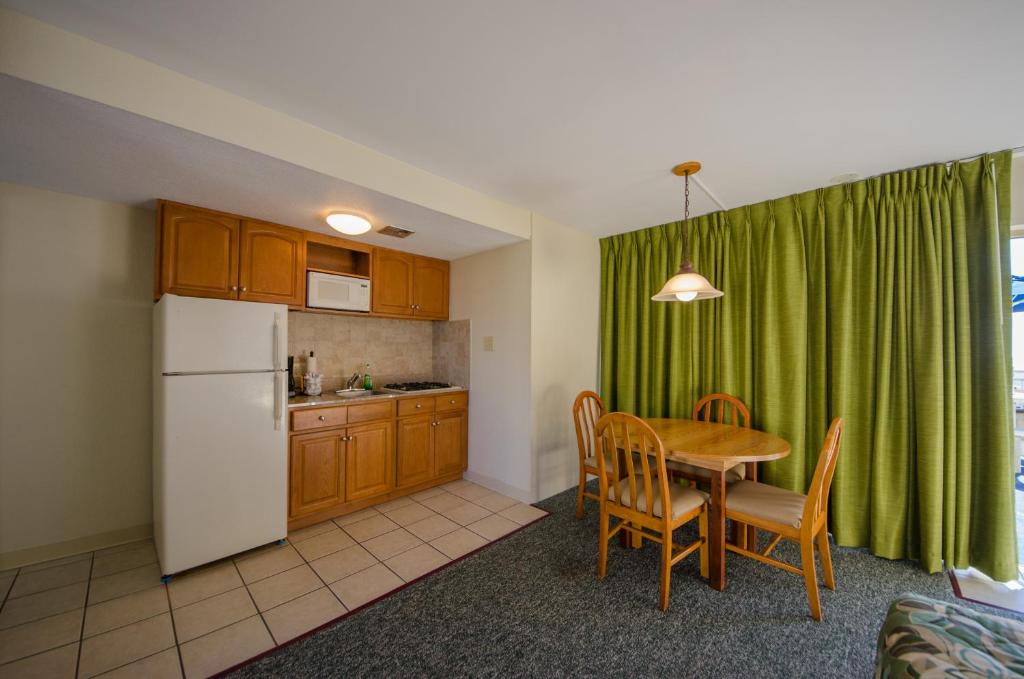 Kuchyň nebo kuchyňský kout v ubytování Attache Motel