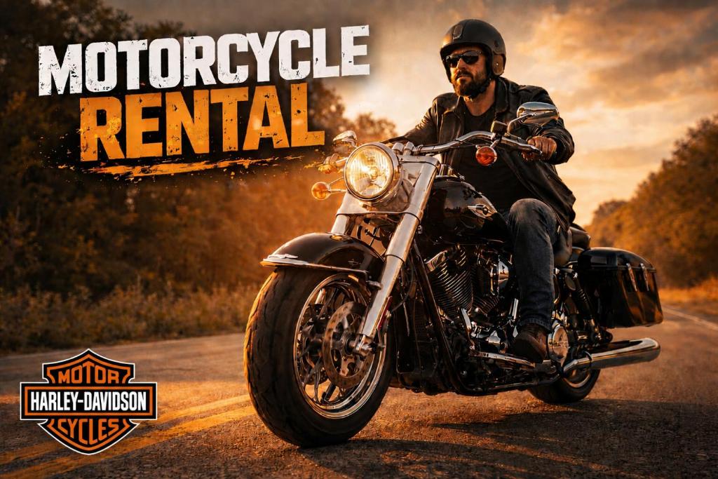 a man riding a motorcycle down a road at Motobike Experience in Arkos