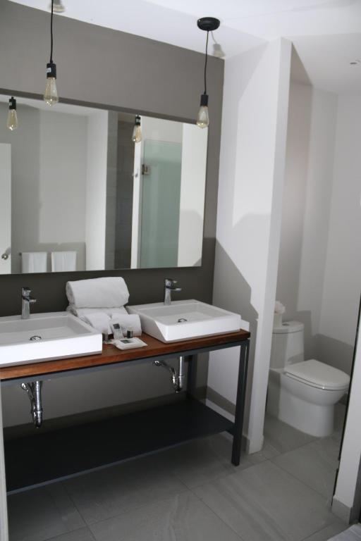 Koupelna v ubytování Hotel Boutique Abad