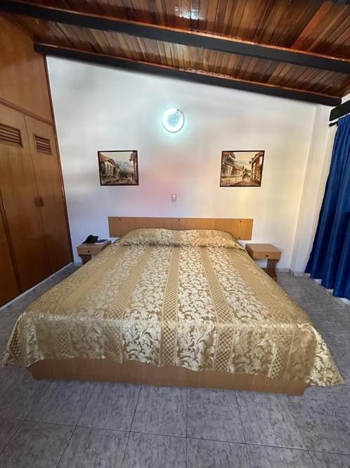 a bedroom with a large bed in a room at Oviedo Hotel R in Mérida