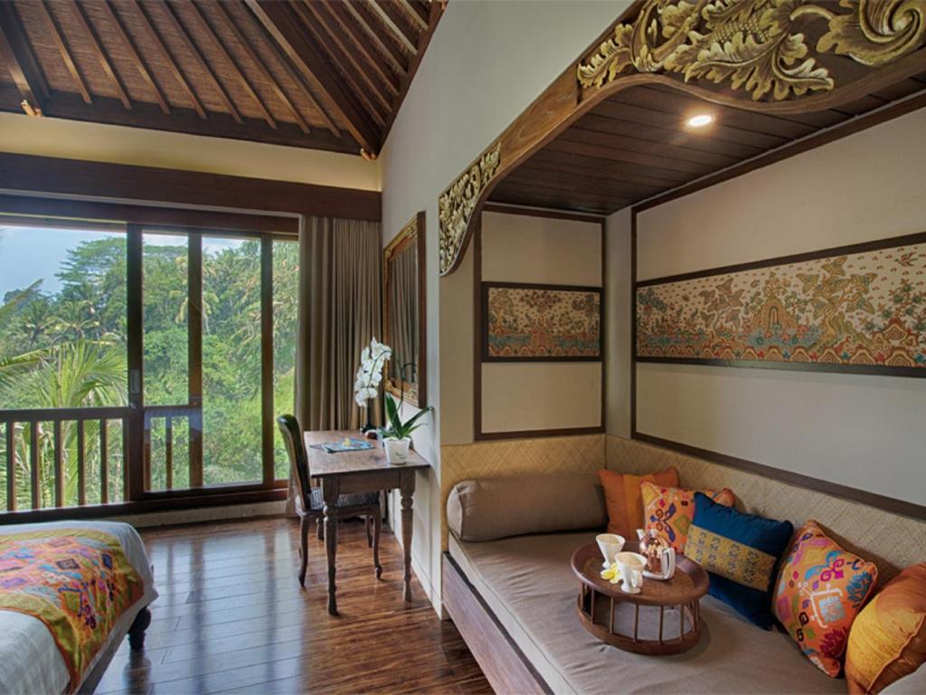 Posezení v ubytování Natya Resort Ubud