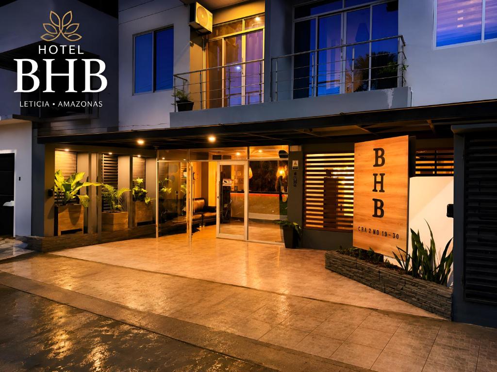 a building with a large entrance to a hotel at BHB - ApartaHotel in Leticia
