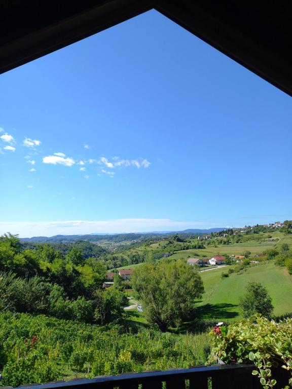 a view from the window of a house at Apartman 2 in Krapina