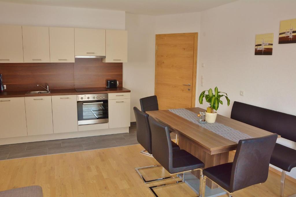Kuchyň nebo kuchyňský kout v ubytování Appartement Schneekristall