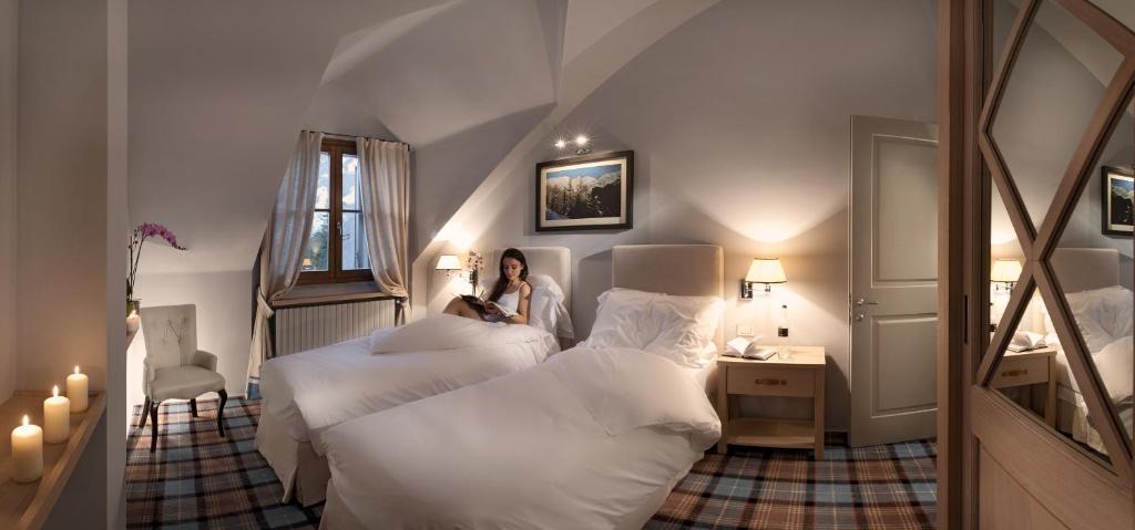 Posteľ alebo postele v izbe v ubytovaní Val di Luce SPA Resort