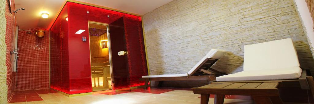 Posezení v ubytování Guest House Arima