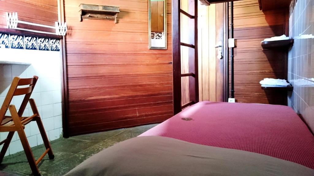 Postel nebo postele na pokoji v ubytování Laranjeiras Hostel