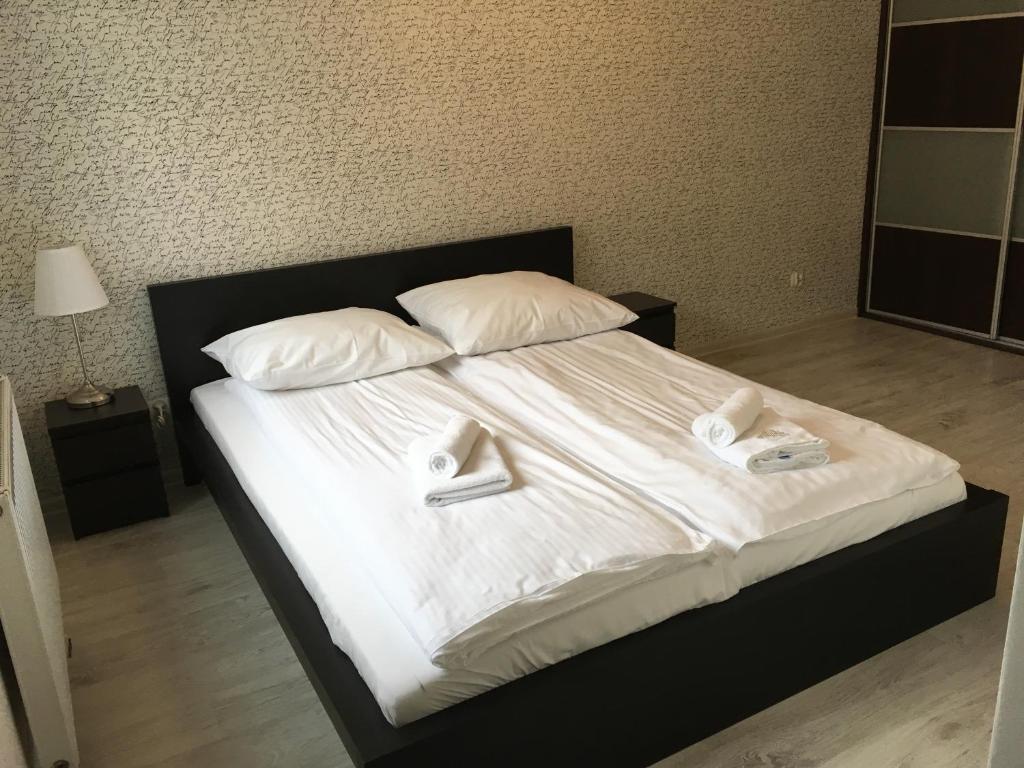 Postel nebo postele na pokoji v ubytování JAB Apartments Bandurskiego Business & Family