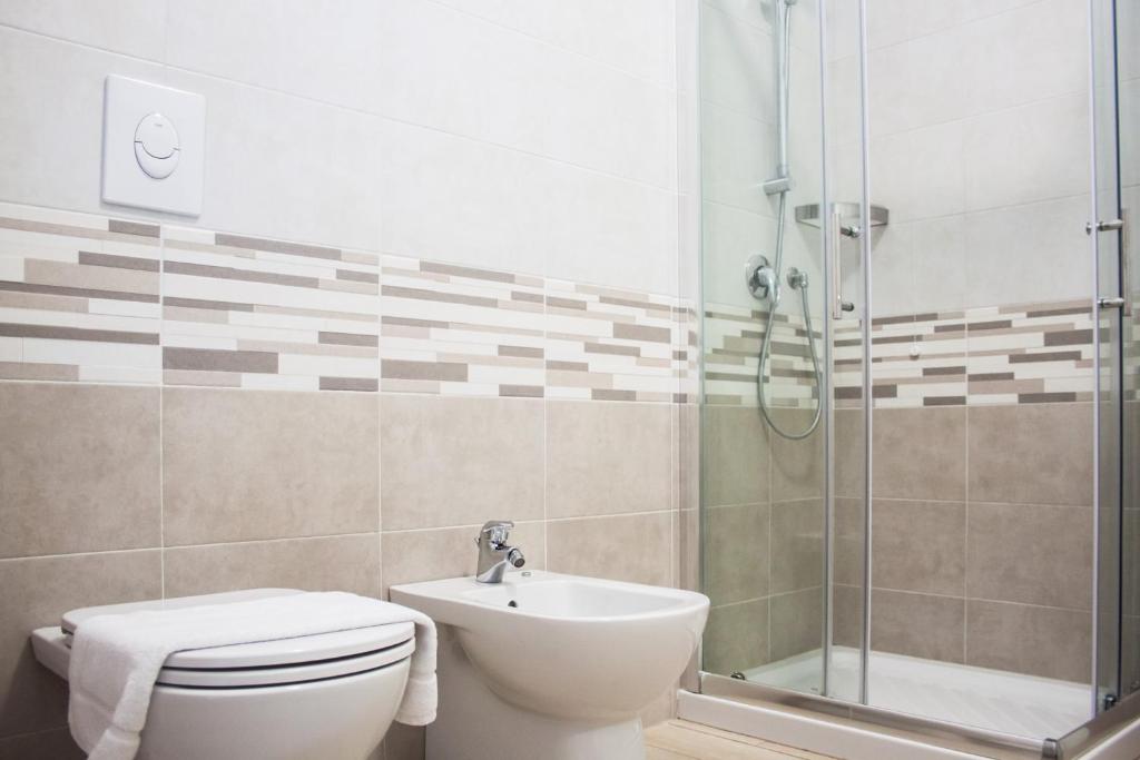 Koupelna v ubytování Hotel Rossovino Como