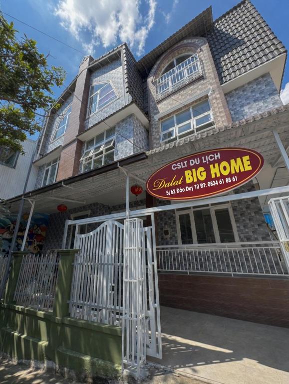 a big home with a sign in front of it at Big Home Dalat in Da Lat