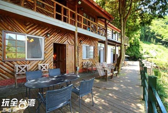 Balkón nebo terasa v ubytování Da Kuan Peach Farm Resort