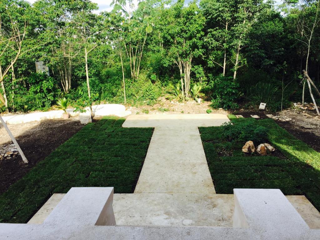 Zahrada ubytování Hotel Casa Maya Calakmul