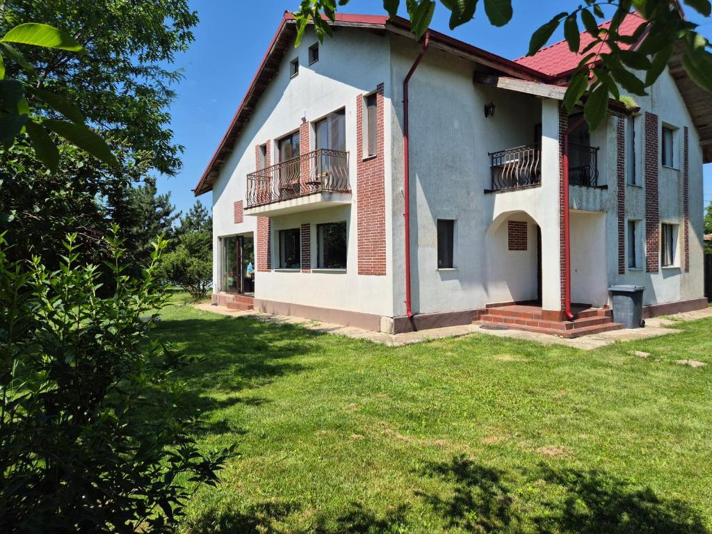 an image of a house with a yard at Paradisul de la țara in Moara Vlăsiei