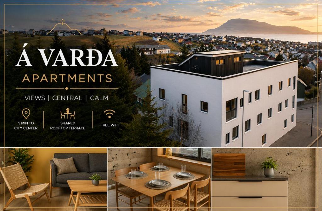 a rendering of a vanda apartmentments website homepage at Á Varða Apartments in Tórshavn