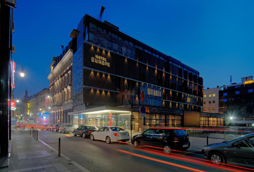 El edificio en el que está el hotel