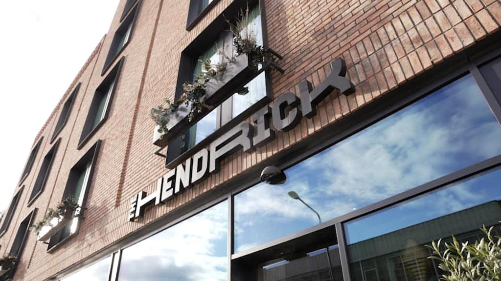 a sign on the side of a building at The Hendrick Smithfield in Dublin