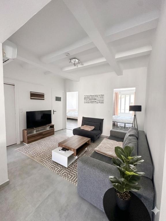 Grand appartement climatisé Marseille Centre