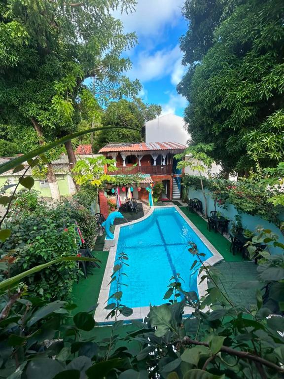an image of a swimming pool at a resort at Ladeira de Olinda in Olinda