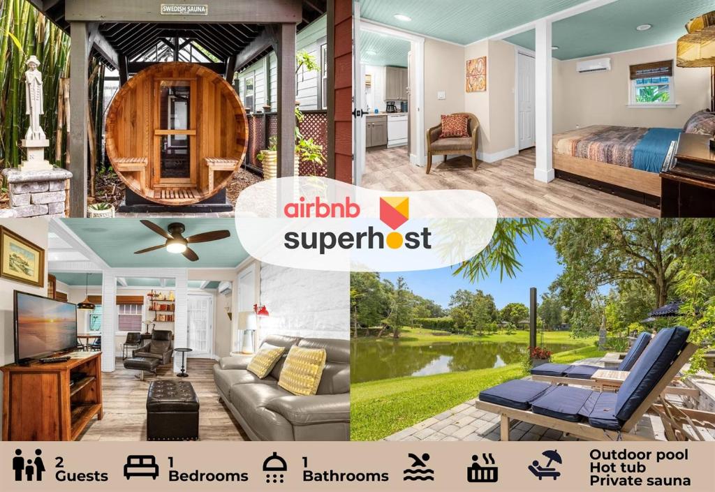 a collage of photos of a house at Mills Lakeside in Orlando